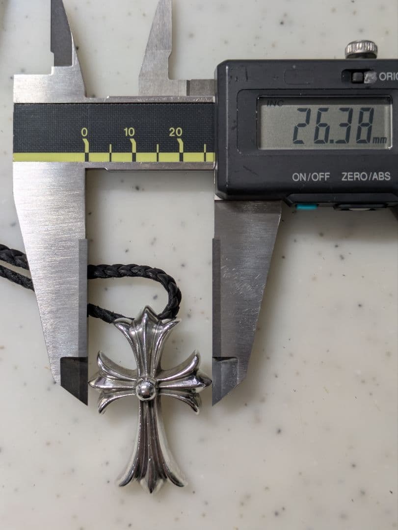 T*O様 クロムハーツ スモールCHクロス レザーブレイド Wボロチップネックレ