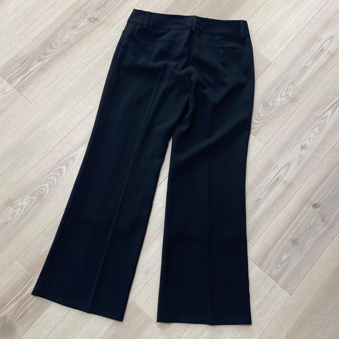 【新品・タグ付き】KUMIKYOKUストライプ　ウォッシャブル　ブラック　スーツ