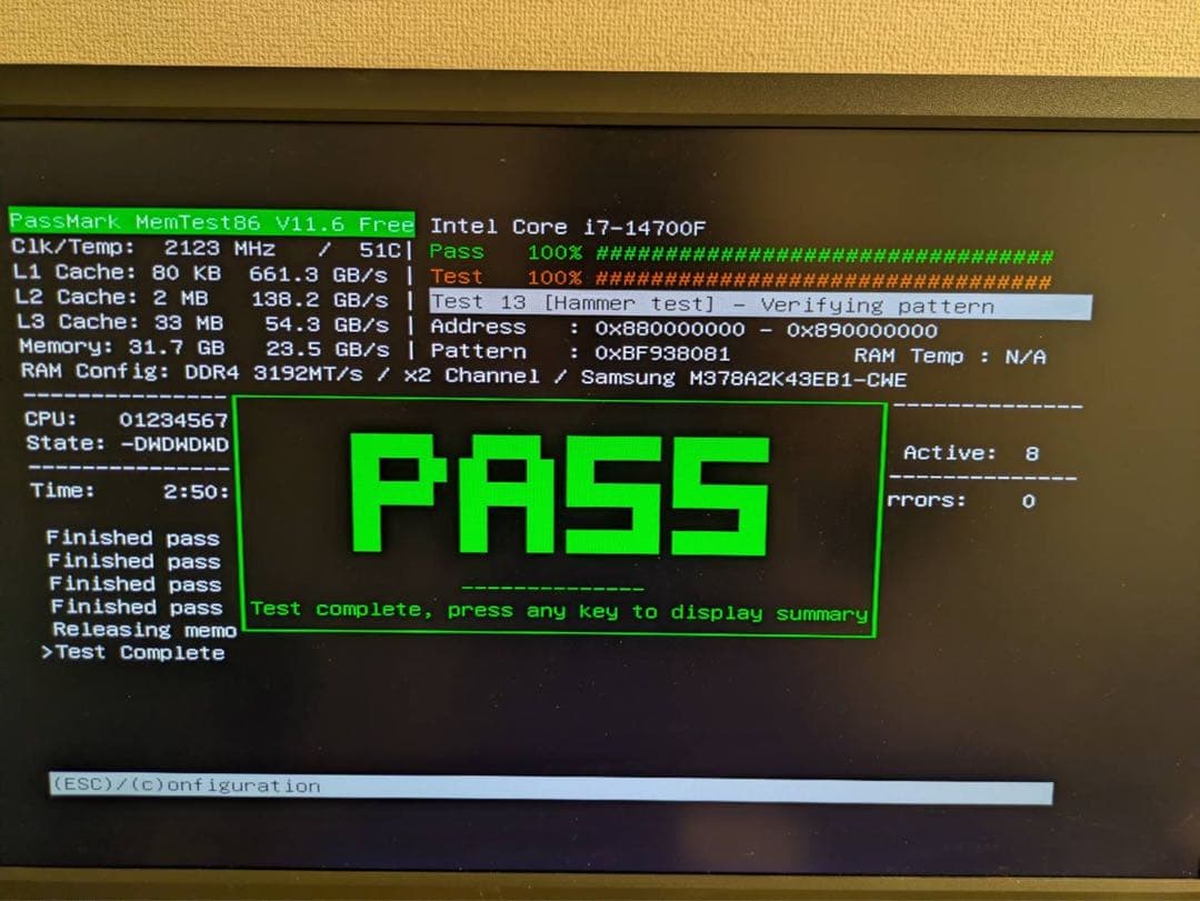 メモリー Samsung DDR4-3200 32GB (16GB*2)