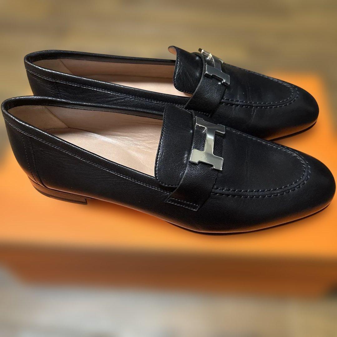 新品未使用　エルメス　モカシン　パリ　37.5 24.5センチ