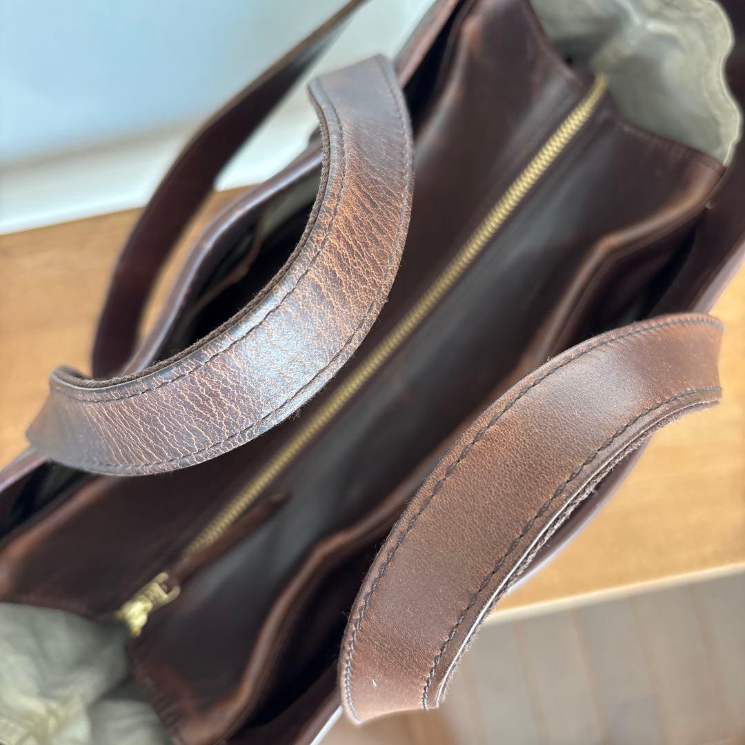 SLOW レザーバッグ　スロウ　ショルダー　トートバッグ　茶　本革　ブラウン系