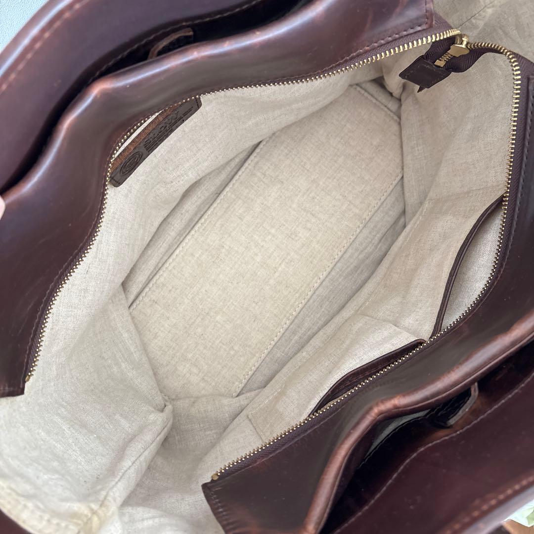 SLOW レザーバッグ　スロウ　ショルダー　トートバッグ　茶　本革　ブラウン系