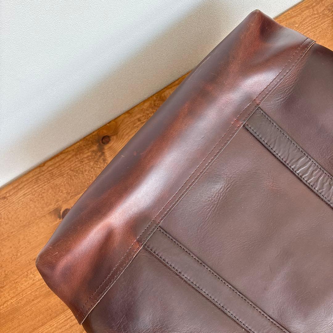 SLOW レザーバッグ　スロウ　ショルダー　トートバッグ　茶　本革　ブラウン系