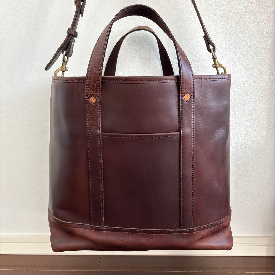 SLOW レザーバッグ　スロウ　ショルダー　トートバッグ　茶　本革　ブラウン系