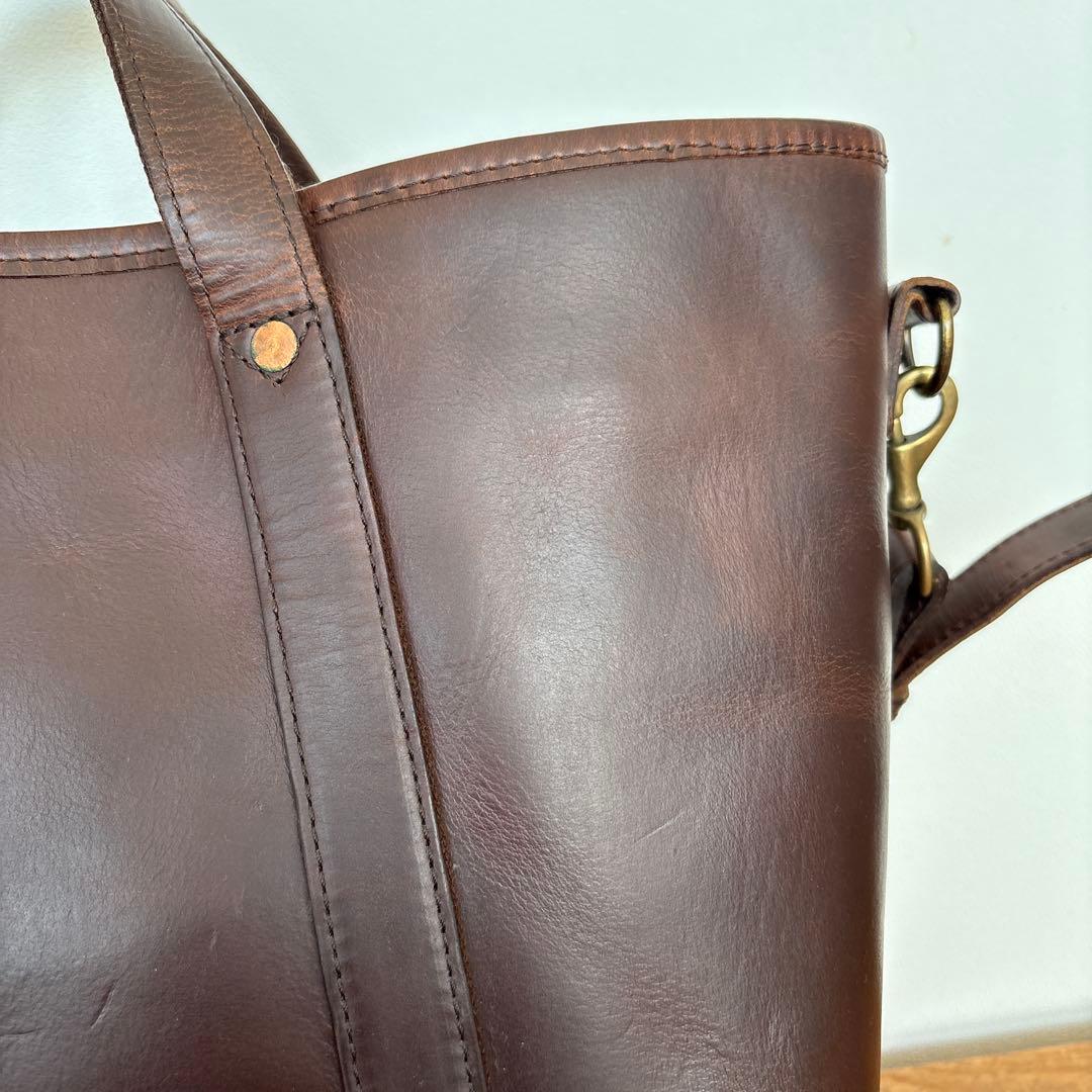 SLOW レザーバッグ　スロウ　ショルダー　トートバッグ　茶　本革　ブラウン系