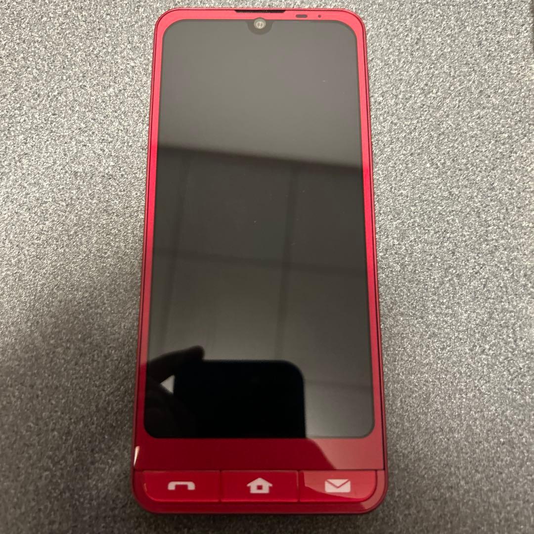 Sharp シンプルスマホ6 A201SH SoftBank 赤 おまけ付き