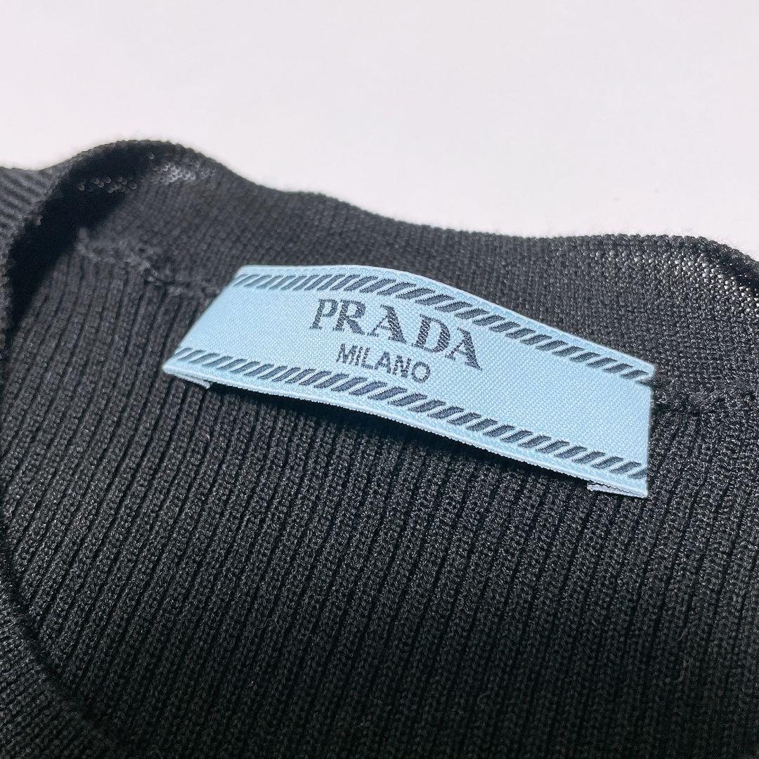 しょうこ様→【PRADA】新品未使用★プラダ ロゴ シルククロップドセーター