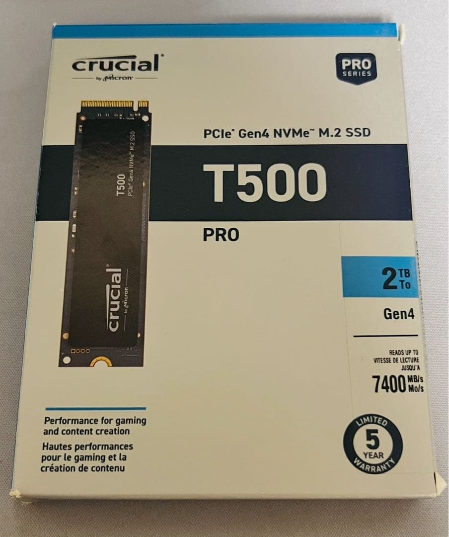 内蔵型SSD Crucial / m.2 SSD T500 2TB Gen4