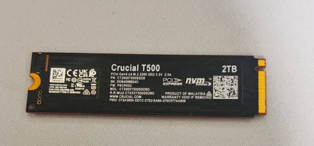 内蔵型SSD Crucial / m.2 SSD T500 2TB Gen4