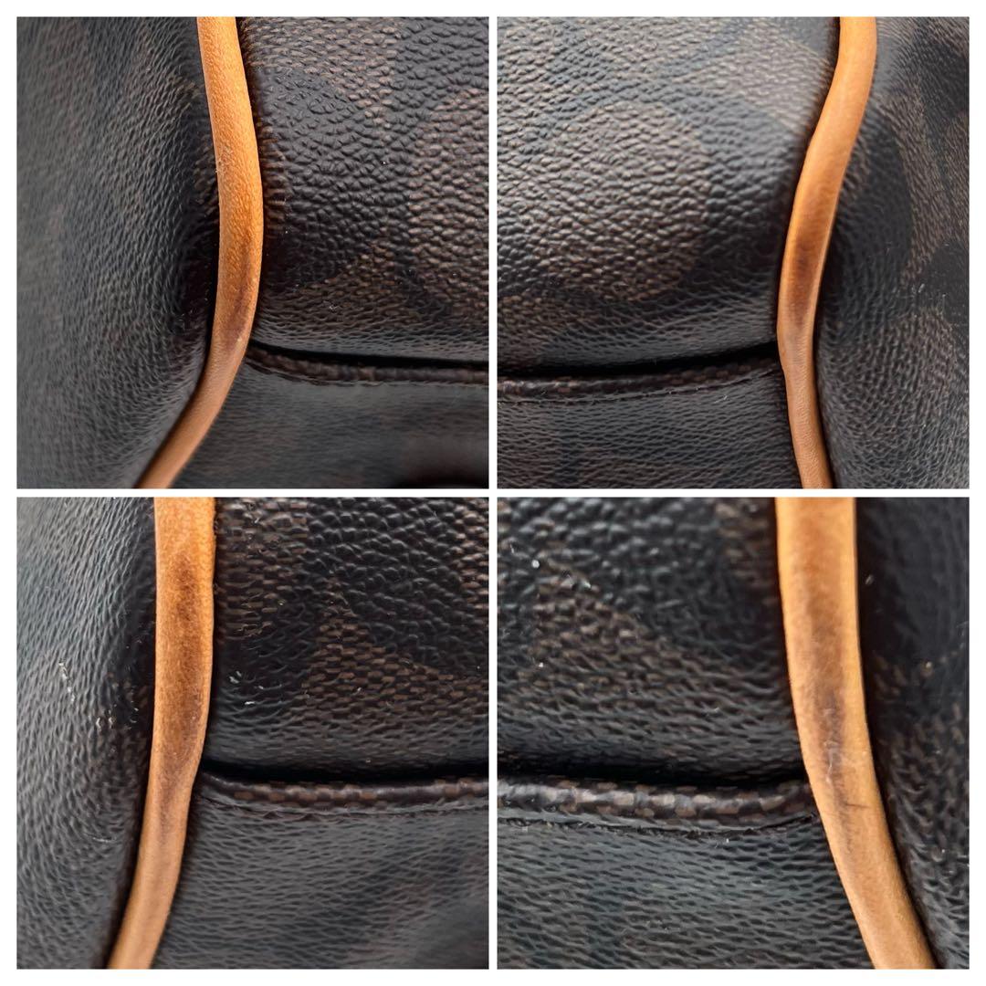 【美品】 コーチ 2way ボストンバッグ PVC シグネチャー ブラウン