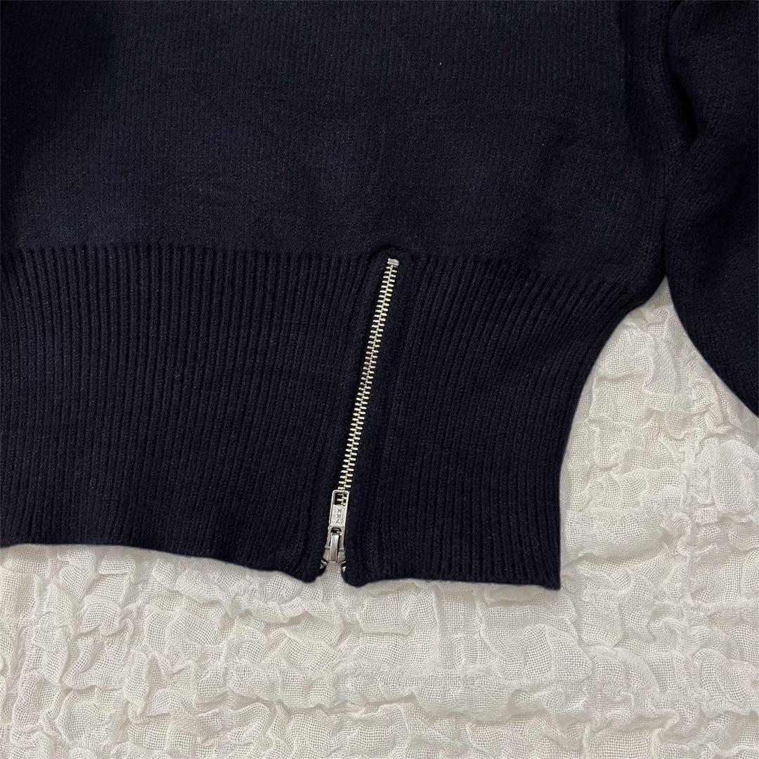 【新品未使用】Bibiy. パフスリーブニット ネイビー