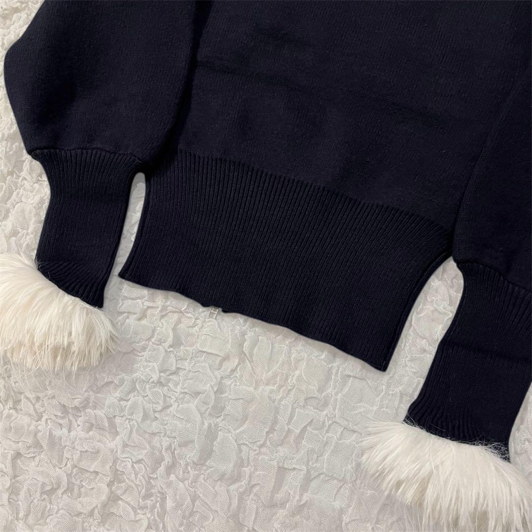 【新品未使用】Bibiy. パフスリーブニット ネイビー