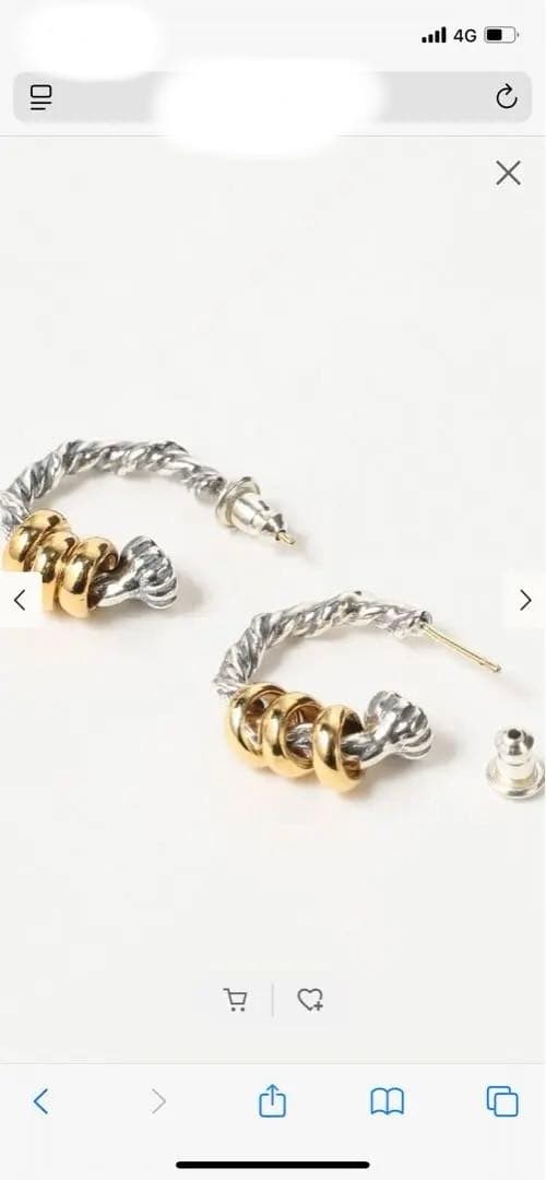 Bill wall leather フープピアスsmall