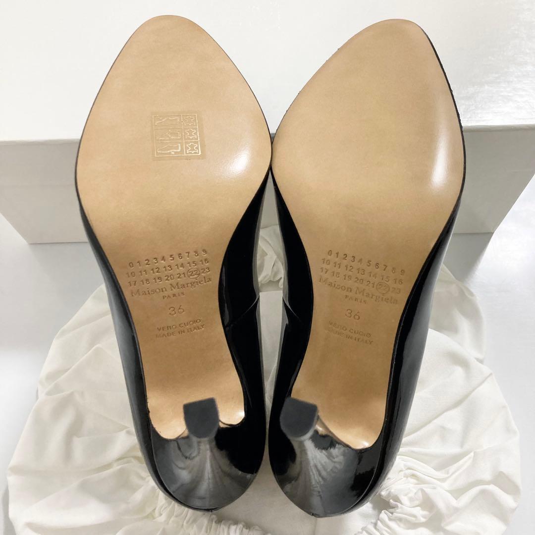 新品 定価12.6万円 MARGIELA マルジェラ パンプス 36 ブラック