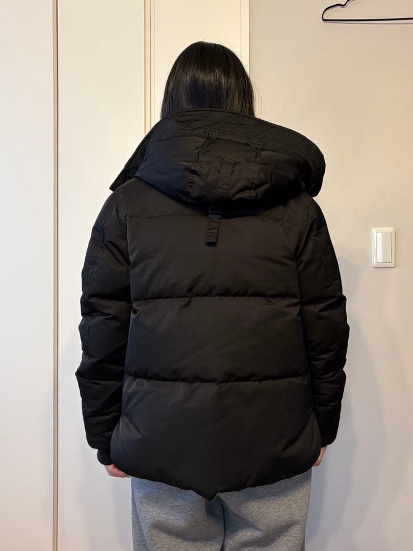 Kenzo ブラックダウンジャケット フード付き