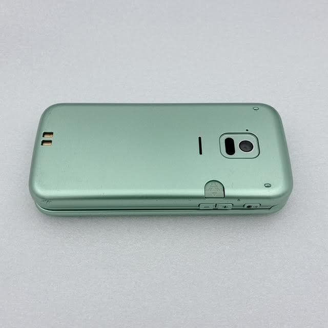 【美品】docomo F-02J らくらくホン SIMフリー ミントグリーン