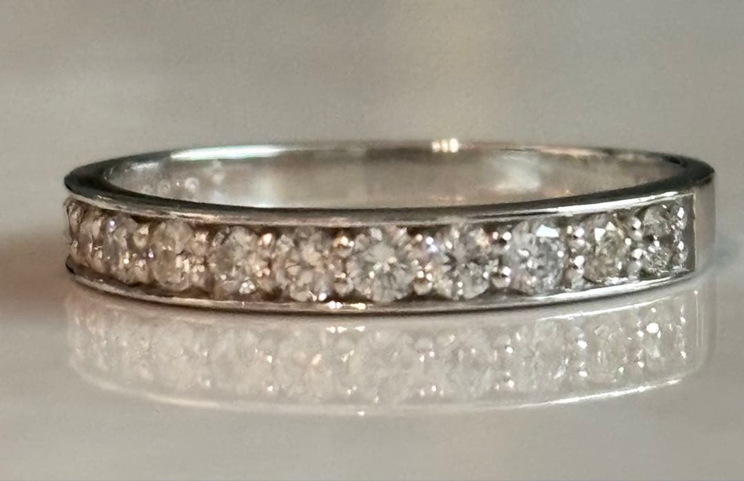 まい様❗️プラチナ天然ダイヤモンドリング エタニティリング0.35ct 鑑別11号