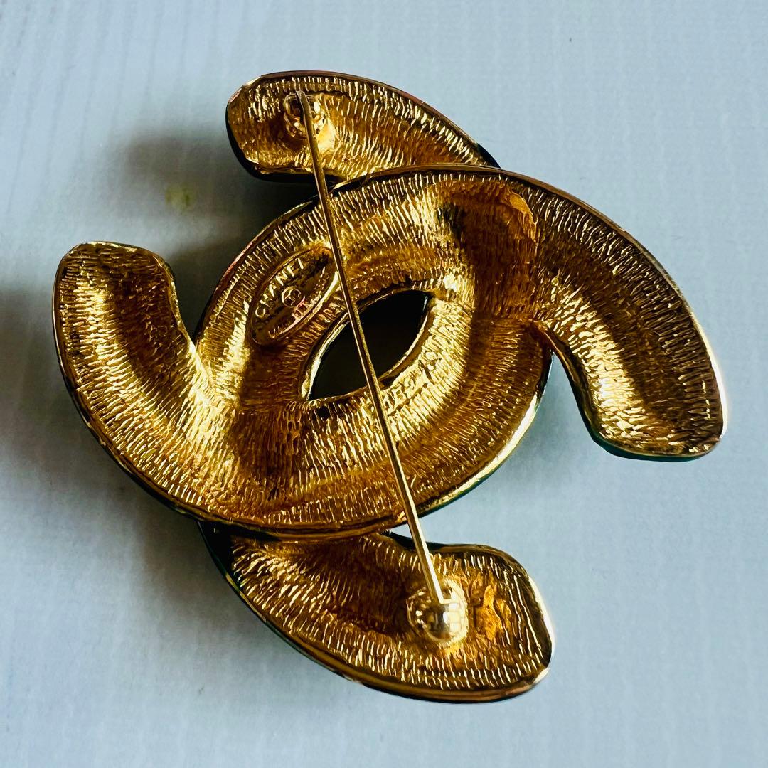 ⭐️シャネル CHANEL ココマーク ヴィンテージ ブローチ マメ刻印入り