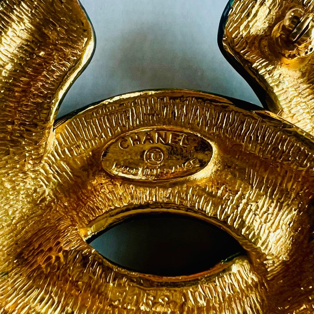 ⭐️シャネル CHANEL ココマーク ヴィンテージ ブローチ マメ刻印入り