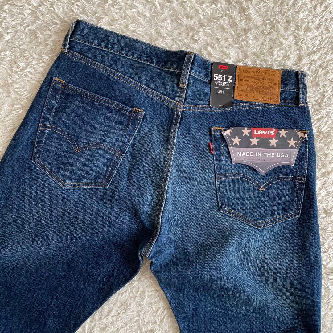 新品/60s復刻/W33 リーバイス 551Z USA製 USED加工 デニム