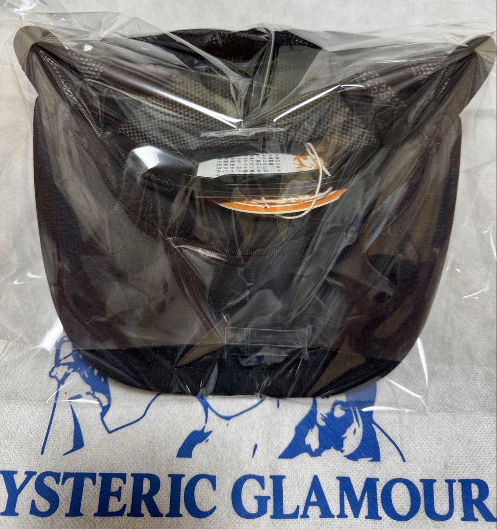 新品 HYSラインストーンメッシュキャップ【HYPNOTIZED LOGO】 黒