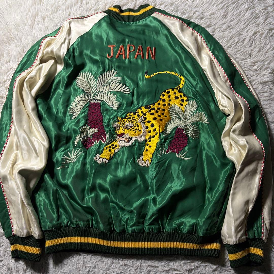 ば*ば様 美品■テーラー東洋　BEAMS別注　スカジャン　リバーシブル　レオパー