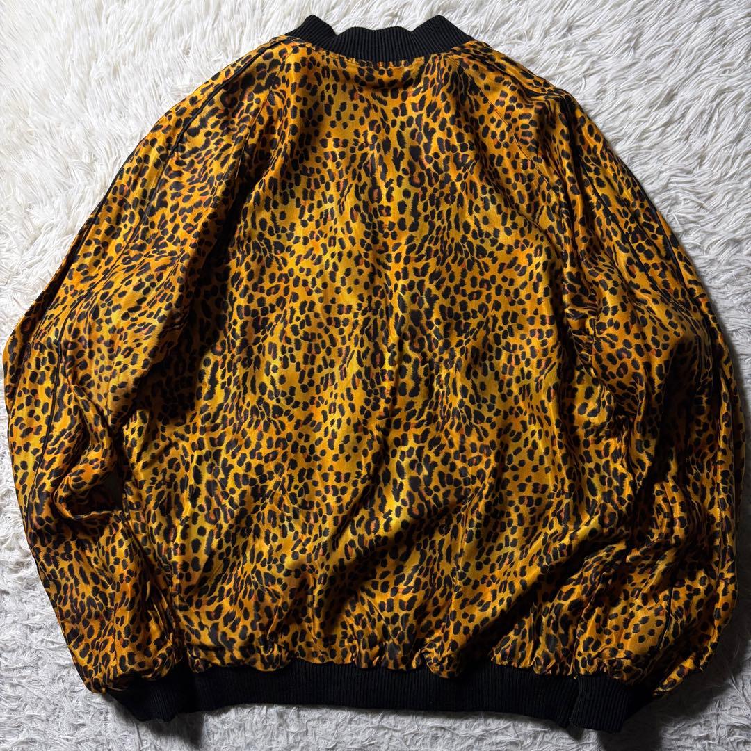 ば*ば様 美品■テーラー東洋　BEAMS別注　スカジャン　リバーシブル　レオパー