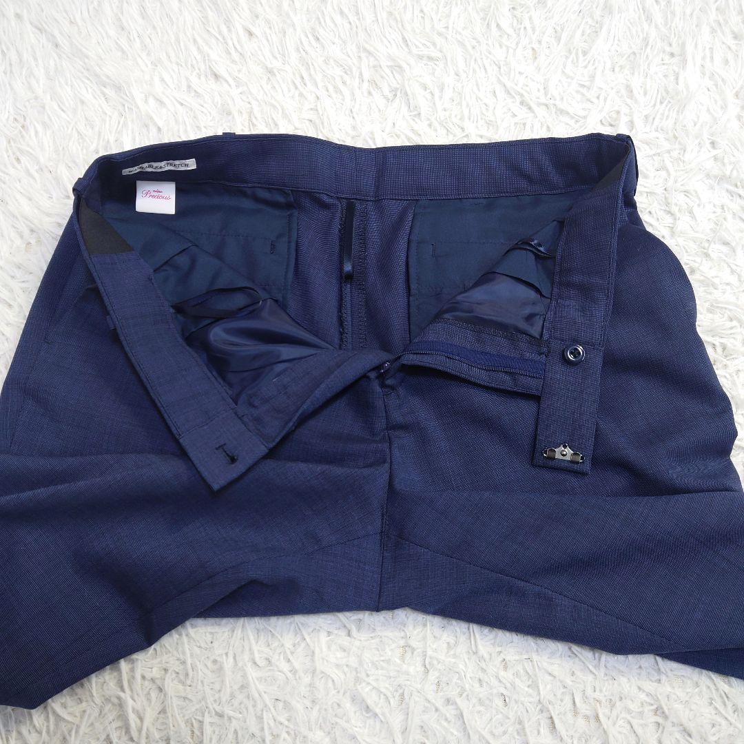 希少大きいサイズ　17号　n line　スーツ3点セット　洗える　ネイビー