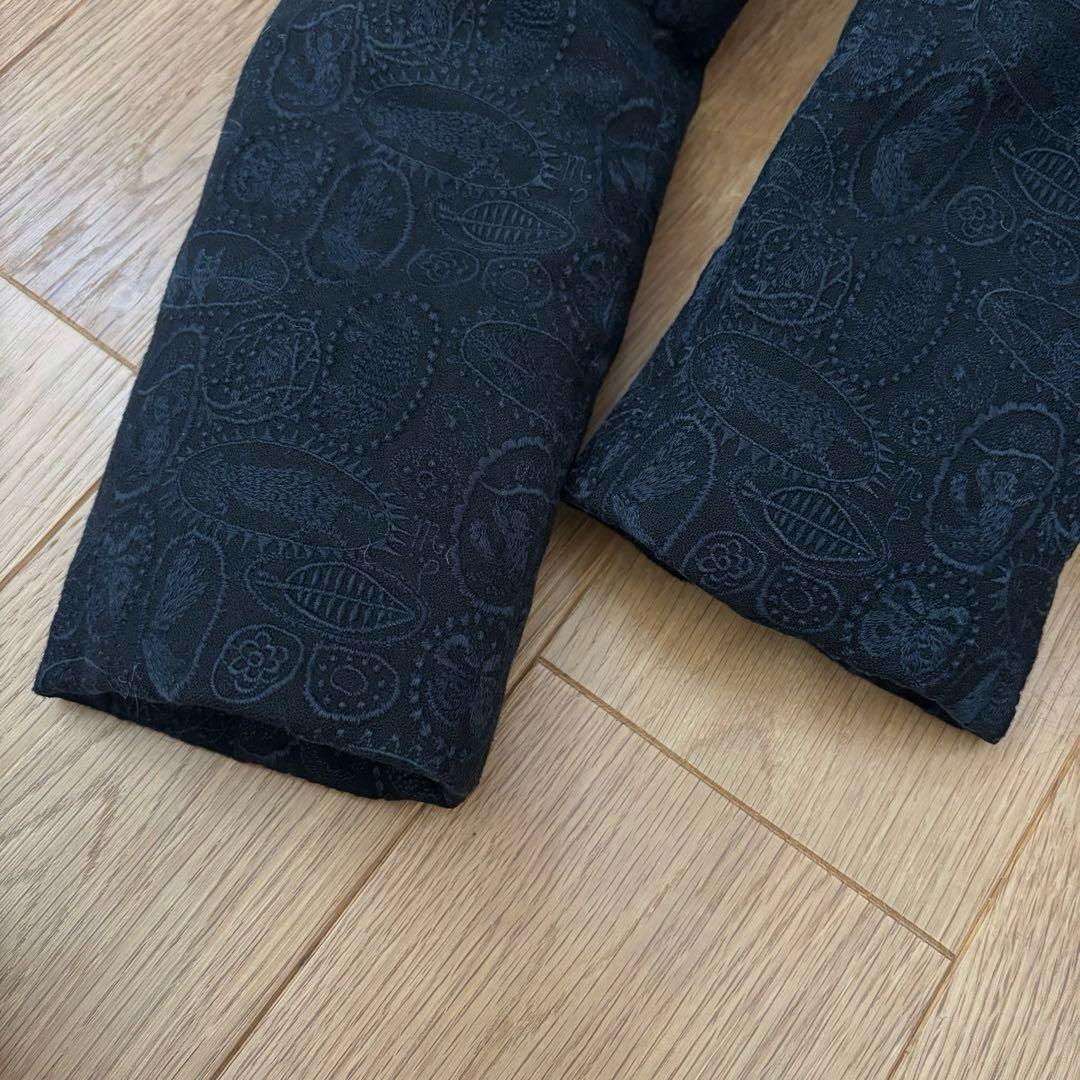 【美品】ミナペルホネン ダウンコート ジャングルレリーフ総刺繍 黒 38