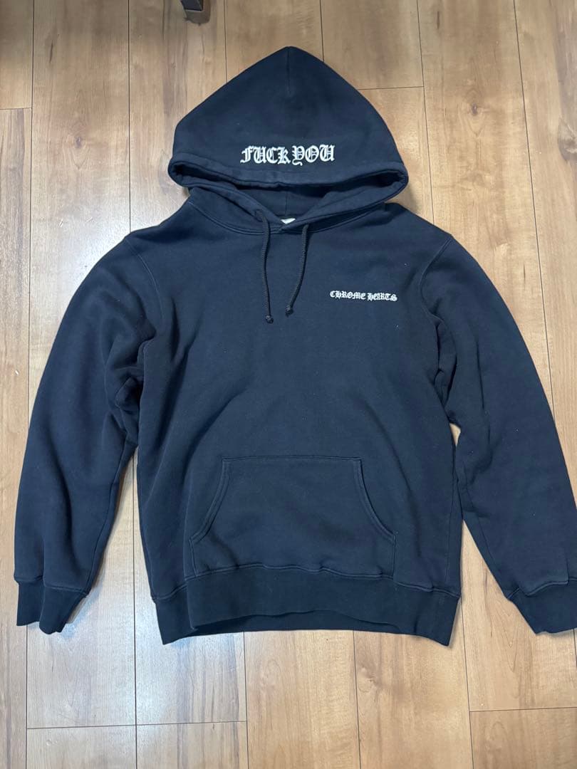 Chrome Hearts Black 裏サーマル　パーカー