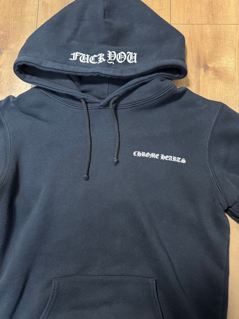 Chrome Hearts Black 裏サーマル　パーカー