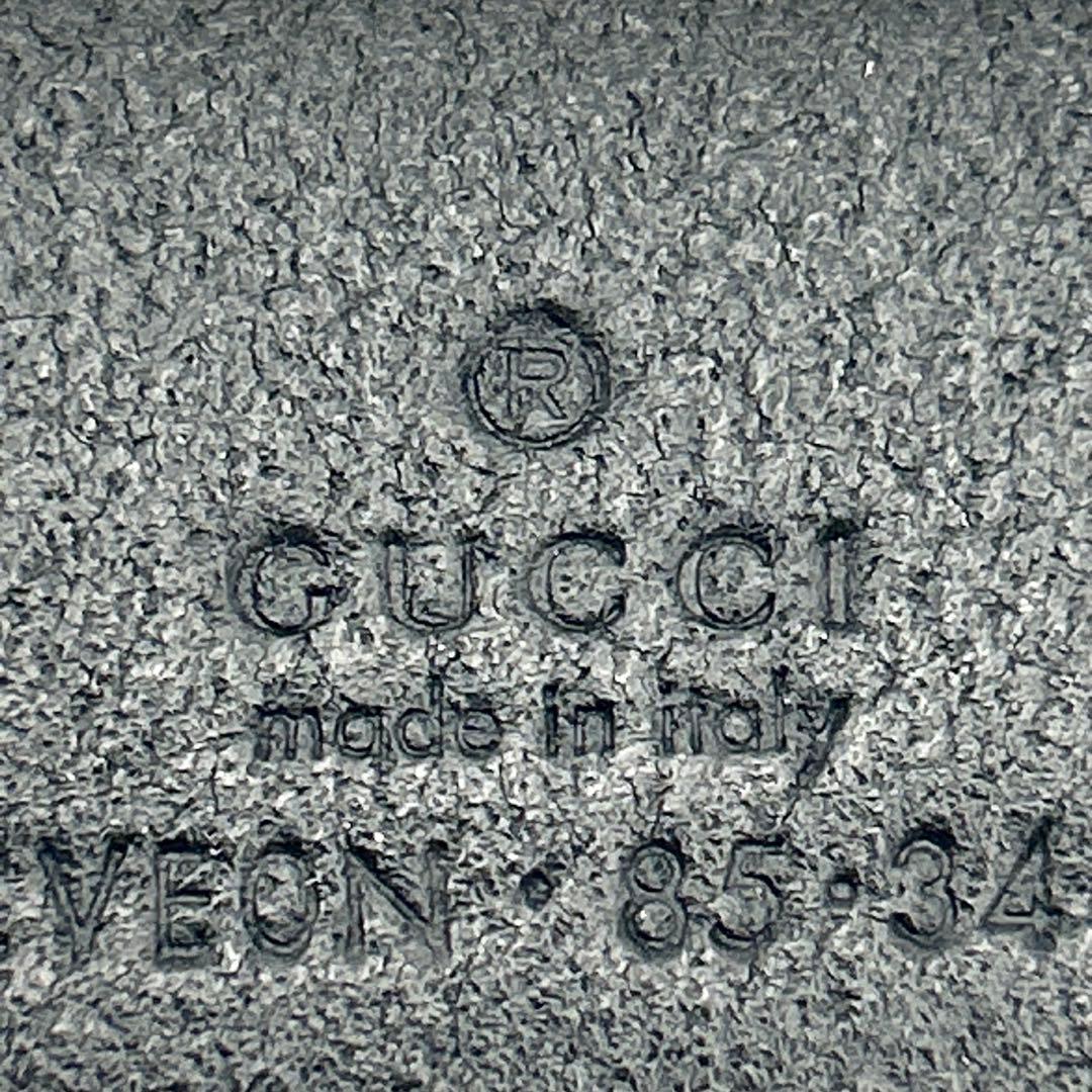 美品✨グッチ ベルト マーモント ダブルG シルバー レザー メンズ