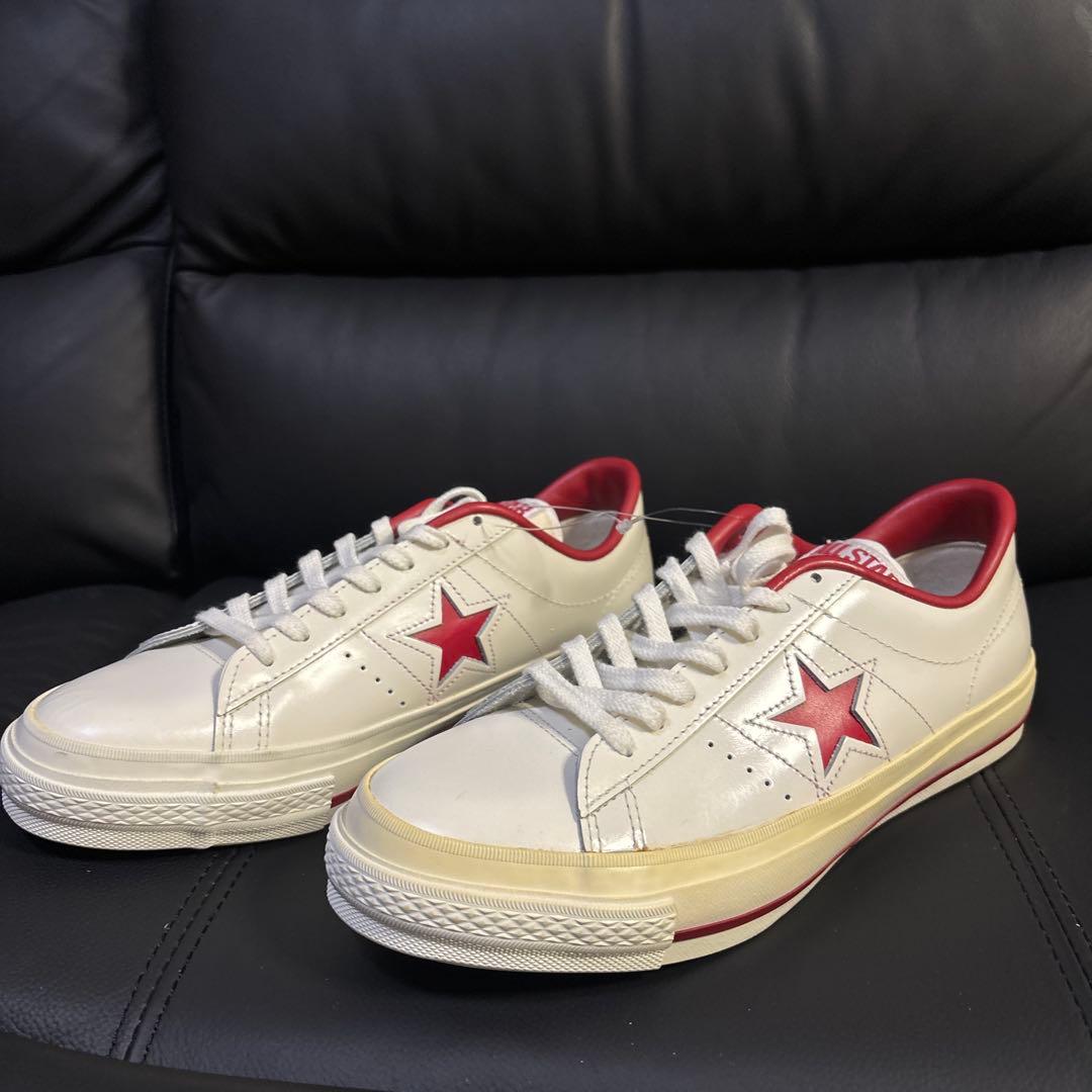 ★新品未使用★ One Star ワンスター ローカット ホワイト/レッド