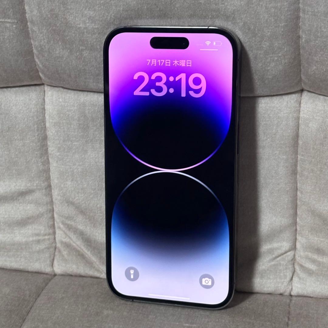 iPhone 14 Pro 256GB ディープパープル バッテリー100%