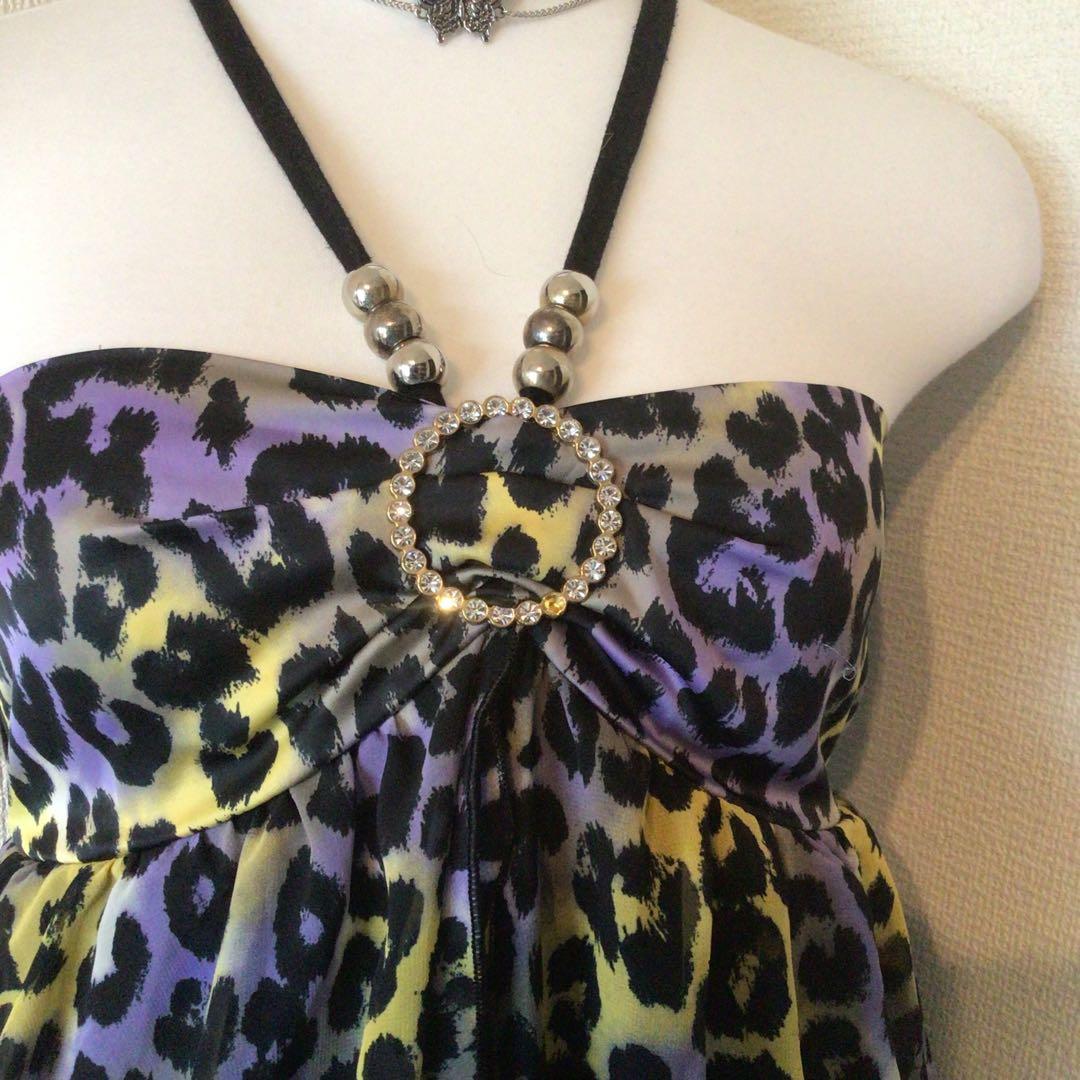 y2k 00s archive d.i.a 紫豹柄　平成ギャルキャミソール　渋谷