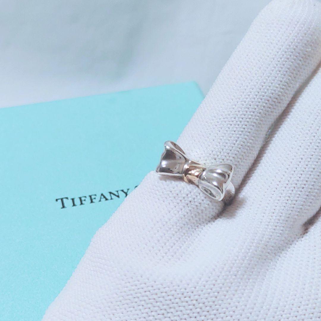 Tiffany ティファニー リボンリング K18 ヴィンテージ 8.5号