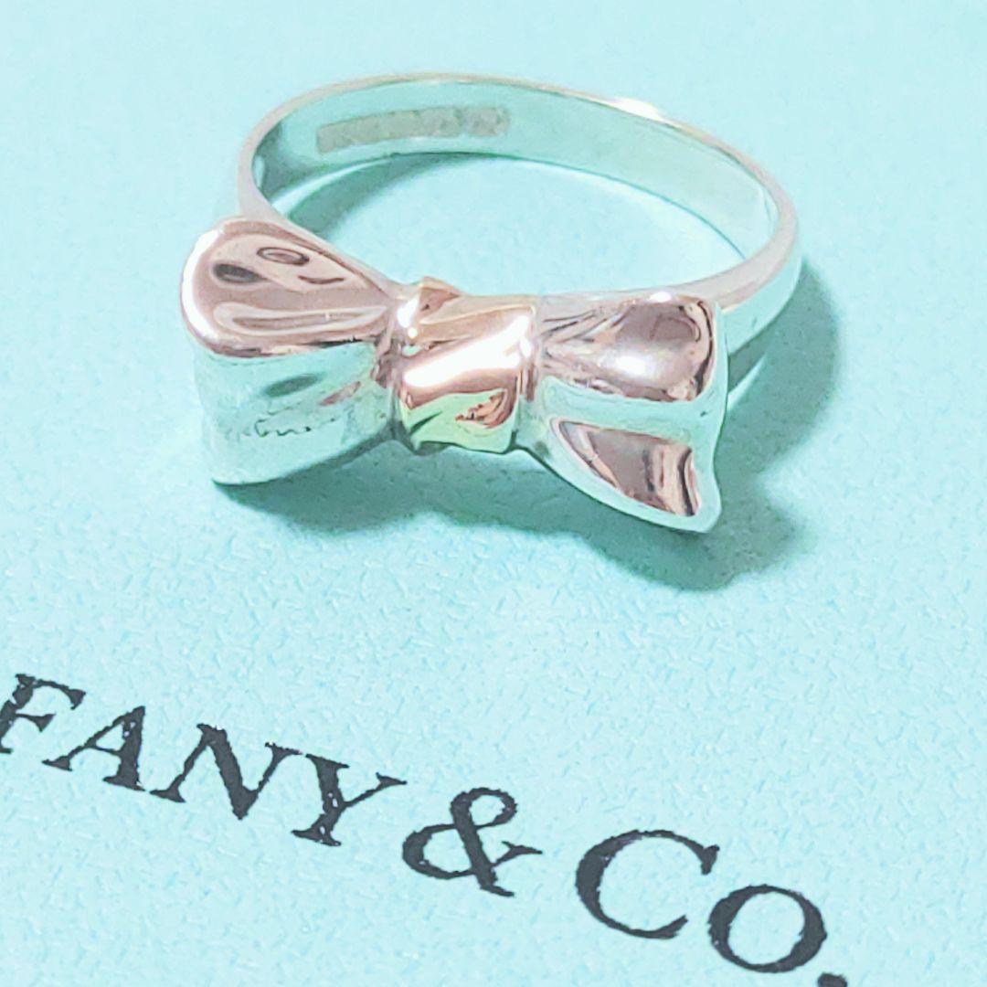 Tiffany ティファニー リボンリング K18 ヴィンテージ 8.5号