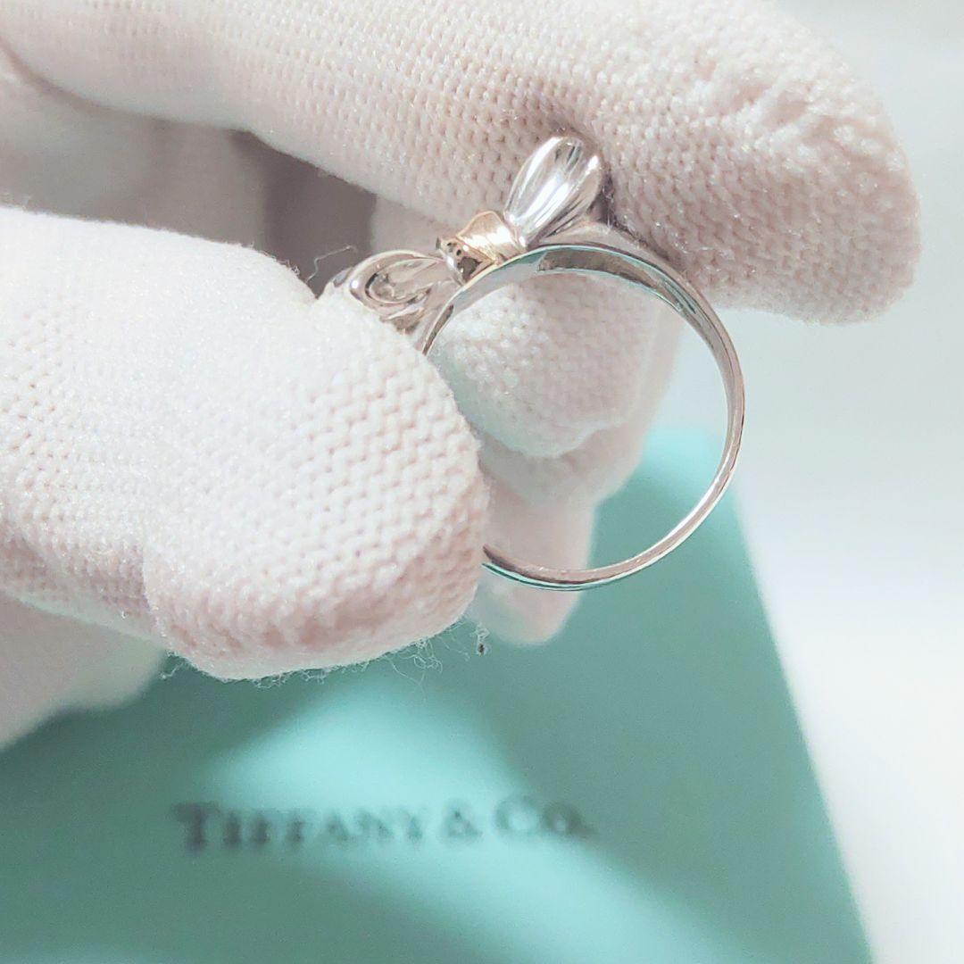 Tiffany ティファニー リボンリング K18 ヴィンテージ 8.5号