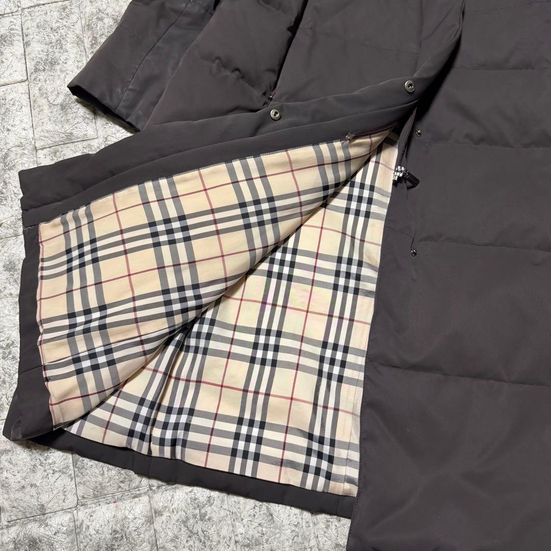 fi_fiバーバリーロンドン　ダウンコート　ファー　フード　ダーク