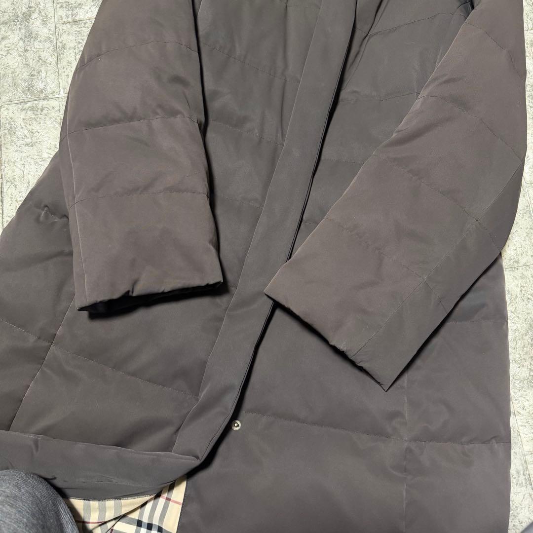 fi_fiバーバリーロンドン　ダウンコート　ファー　フード　ダーク