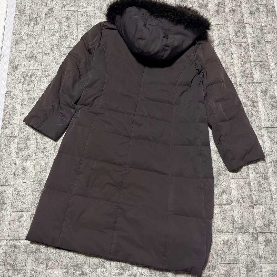 fi_fiバーバリーロンドン　ダウンコート　ファー　フード　ダーク