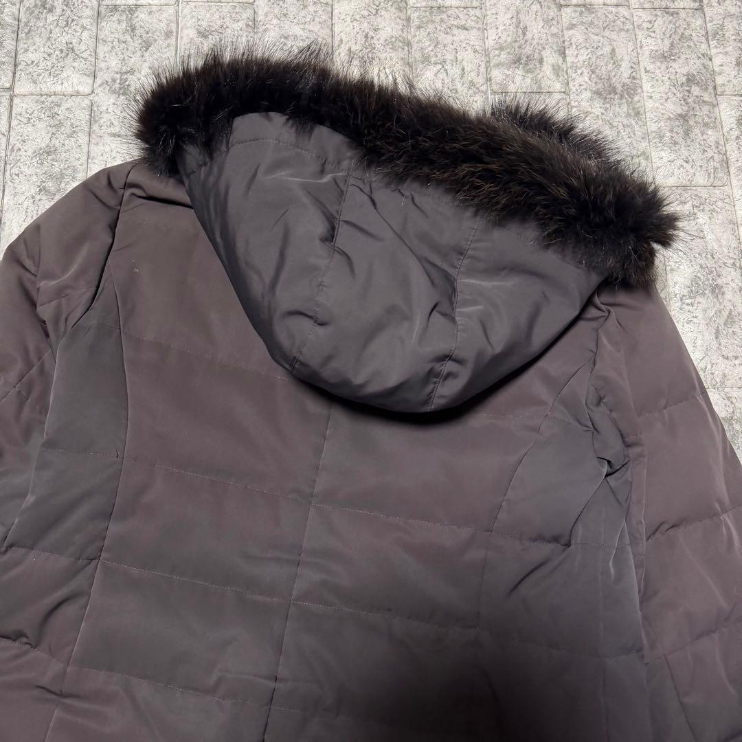 fi_fiバーバリーロンドン　ダウンコート　ファー　フード　ダーク