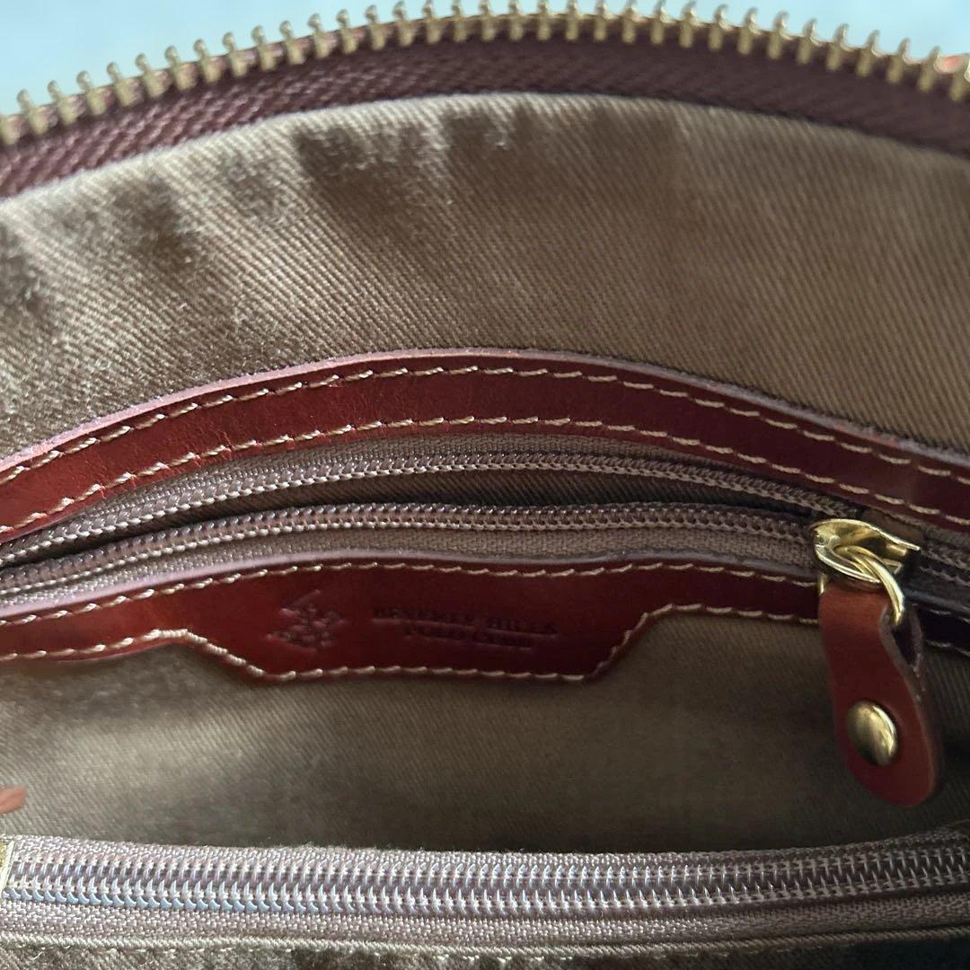 ミニボストンバッグ グリーン系チェック 合成皮革