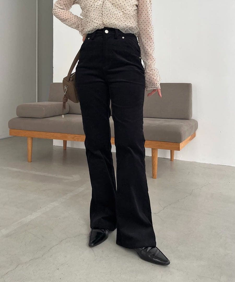 CAPRICIEUX LE'MAGE コーデュロイフレアパンツ 38