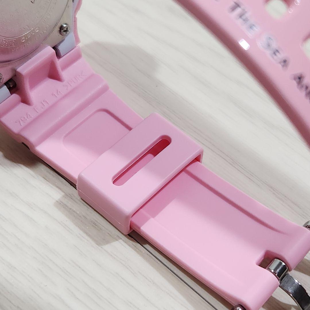 美品 電波ソーラー 腕時計 カシオ ベビーg BABY-G イルクジ B391