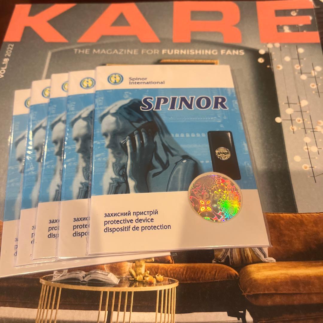 spinorスピノル電磁波保護デバイス 5枚セット