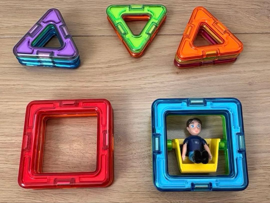 マグフォーマー 正規品106ピース ＋他ブロック77ピース　【合計183ピース】