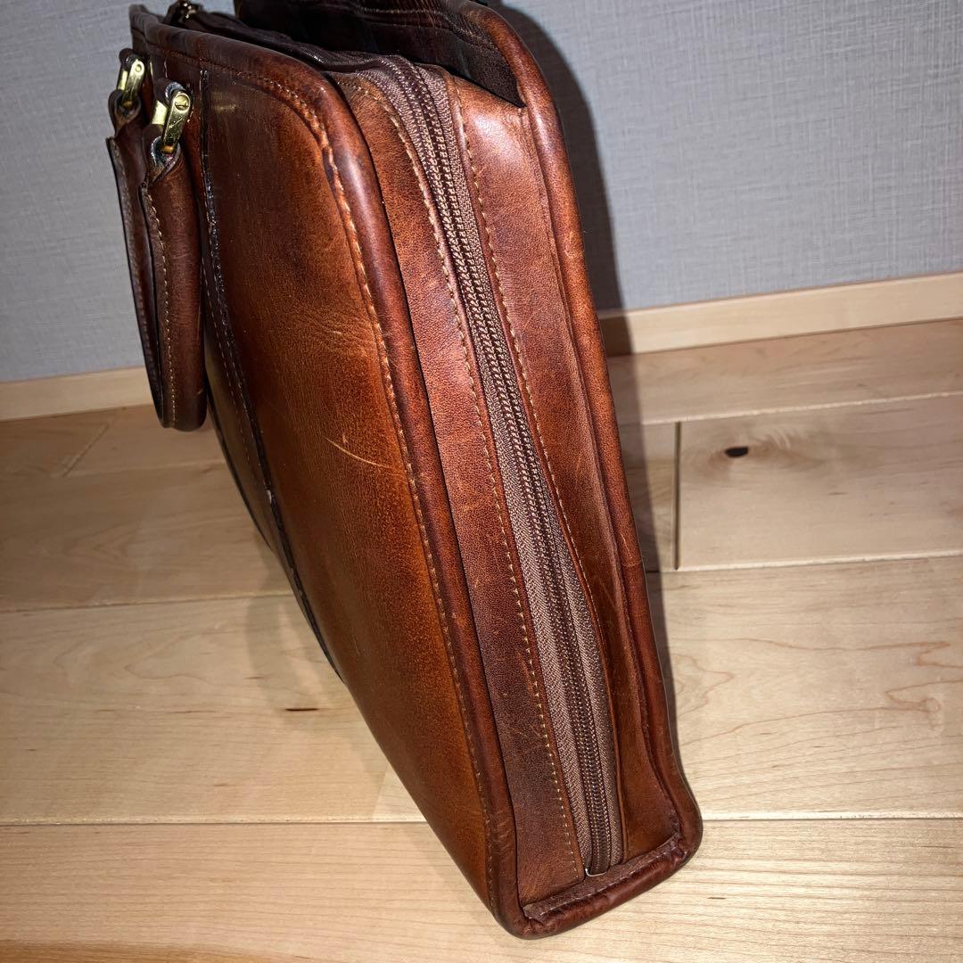 INDEED（インディード）ブリーフケース　ボルサ　ブラウン　オイルレザー