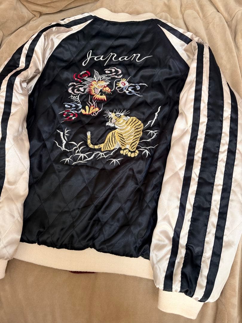 ２面用 別珍 Open Dich 龍 虎 日本限定 スカジャン vintage