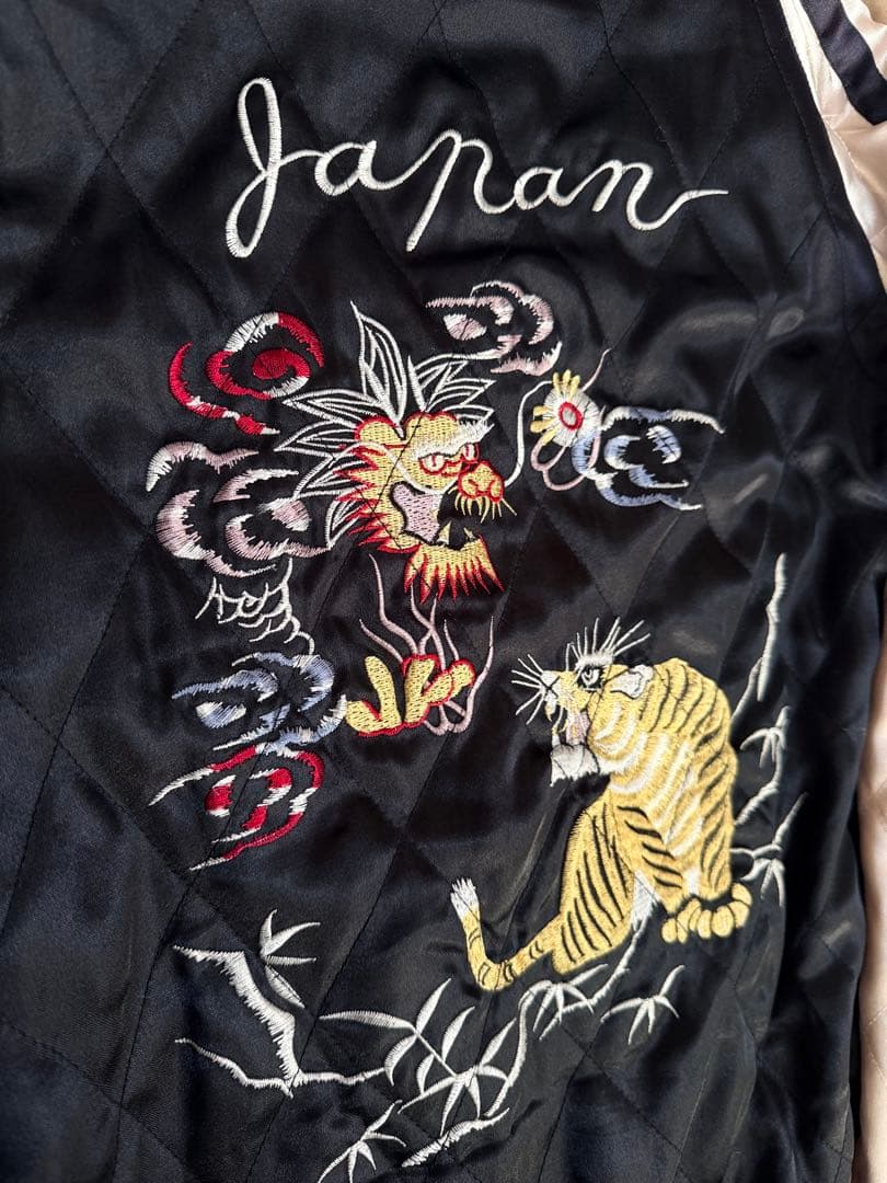 ２面用 別珍 Open Dich 龍 虎 日本限定 スカジャン vintage